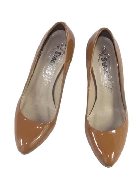 Pantofi dama din piele naturala, Higo, Maro, 37 cm