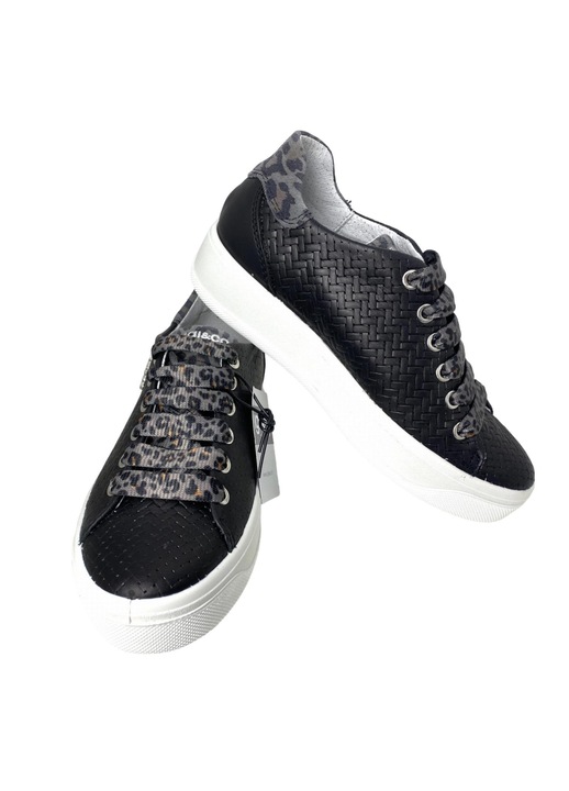 Adidasi dama piele IGI&CO, Negru, Negru