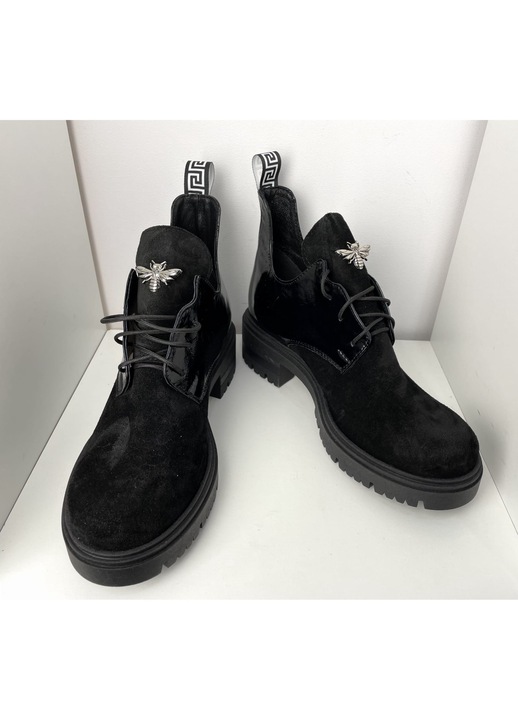 Cizme din piele Higo pentru dama, Negru