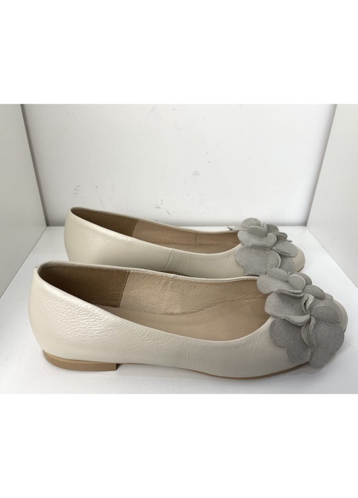 Balerini dama, Higo, Piele, Bej, 36 EU