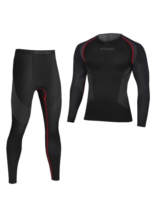 Imbracaminte termica, Spokey, Negru/Rosu