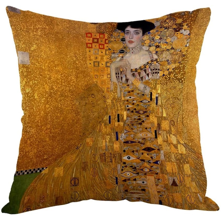 Díszpárna, QttvbTna, The Lady In Gold, 45x45cm