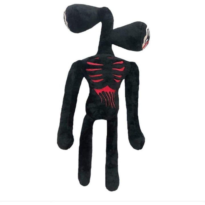 Плюшена кукла QttvbTna, чудовищен дизайн с двойна глава, черен, качествен материал