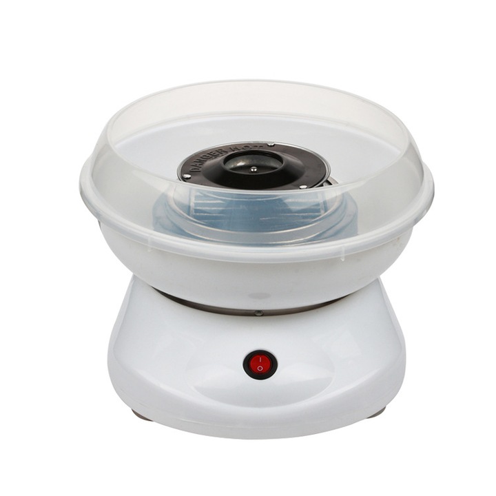 Aparat de preparat desert Candy Floss, alb, 25x25x18cm, 450W, set complet