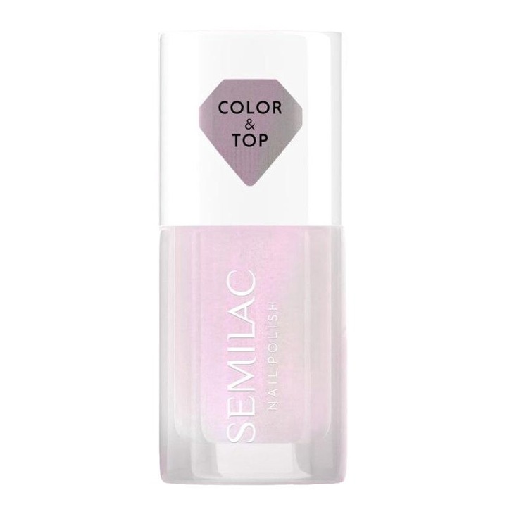 SEMILAC Top si oja clasica 2in1 PINK GLOW 7ml