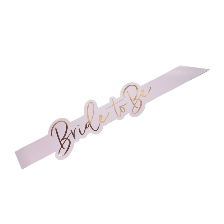 Panglica cercevea "Bride to be", 75 cm