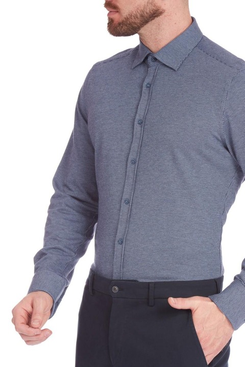 Camasa barbati, W. Wegener, shirt slim fit 6965, albastru, L INTL L INTL