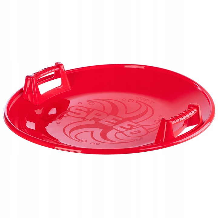 Sanie disc, Kadax, Plastic, 3+ ani, 65 cm, 13 cm, 12 cm, Rosu