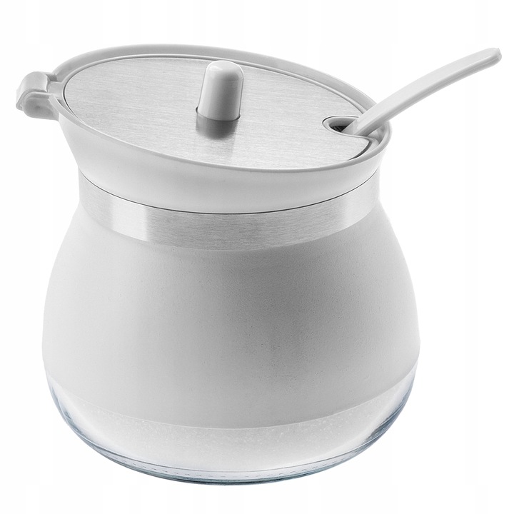 Zaharnita, Kadax, Sticla/Otel/Plastic, 9x9 cm, Alb