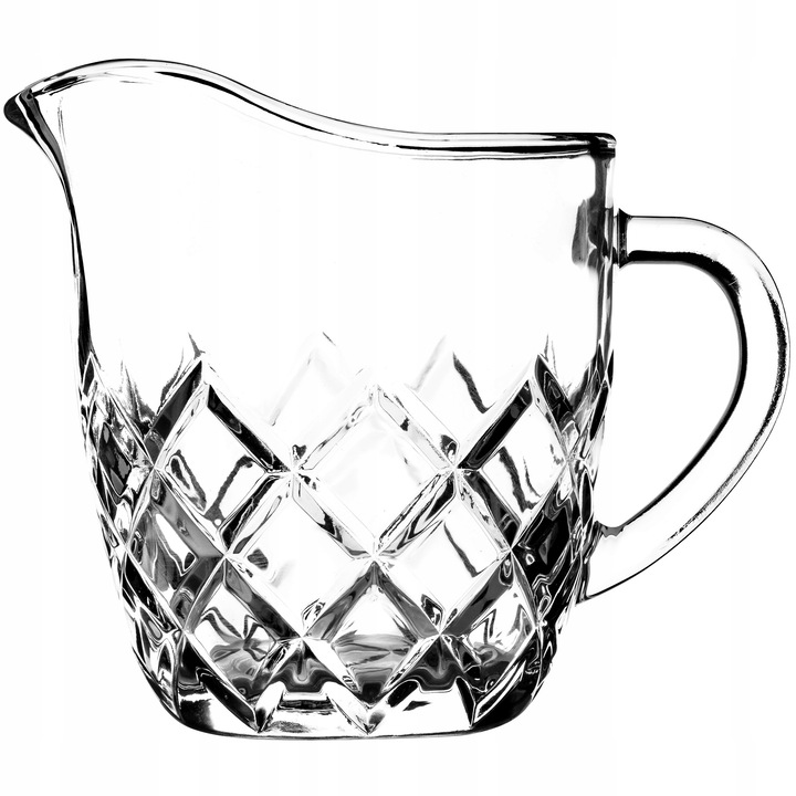 Ulcior pentru lapte/cafea, Kadax, Sticla, 200 ml, 8 x 4.5 x 8.5 cm, Transparent