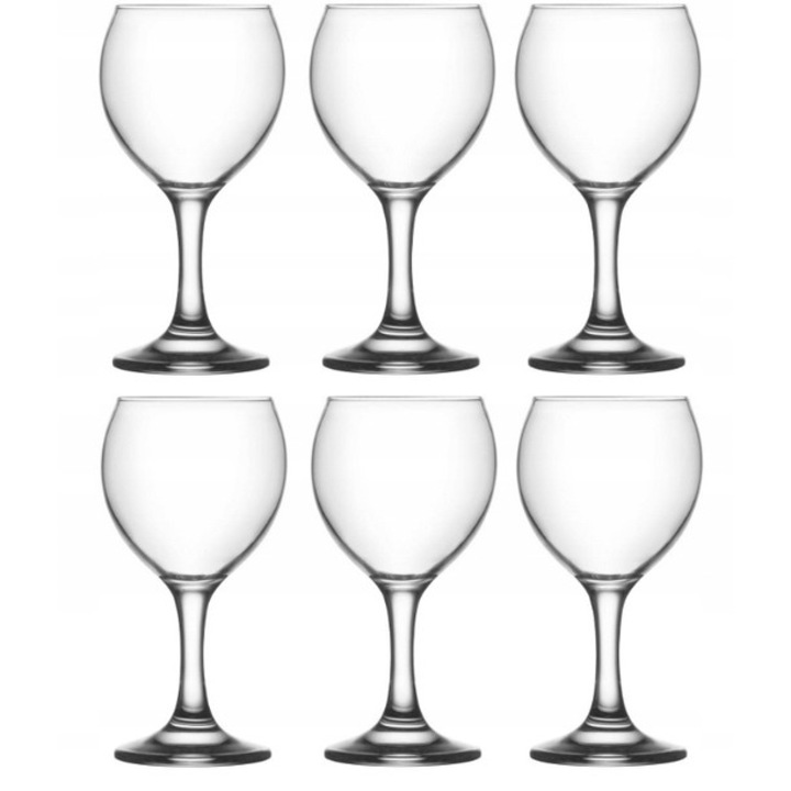 6 poharas készlet, Kadax, Üveg, 210 ml, átlátszó