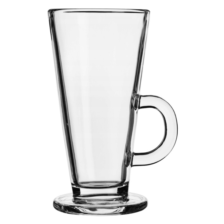 Set 6 cani, Kadax, Sticla, 7.5x14.5 cm, 260ml, Transparent