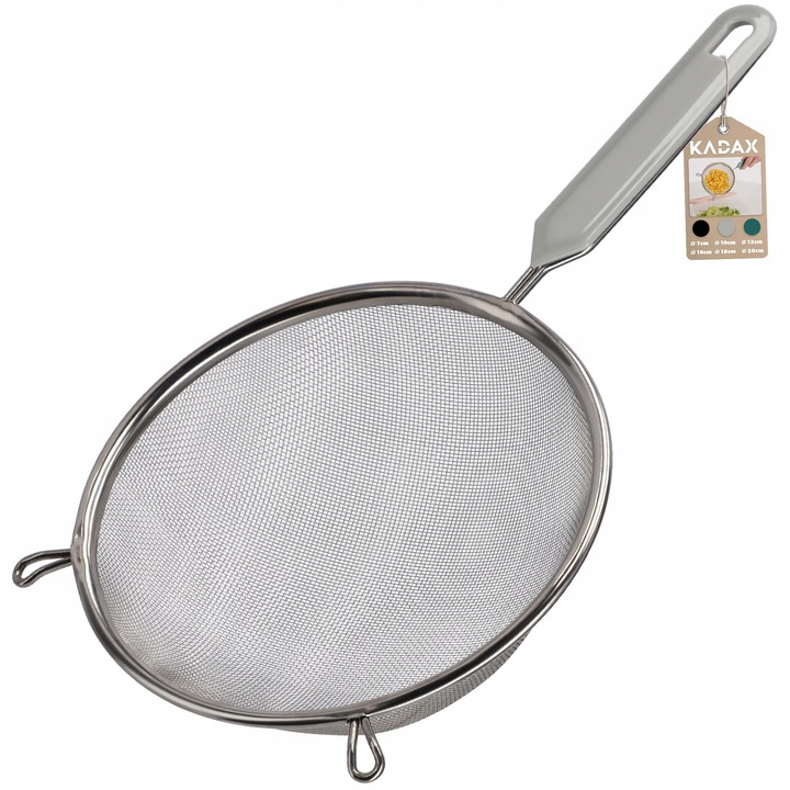 Strecuratoare, Kadax, Otel inoxidabil, 20 cm, Argintiu/Gri