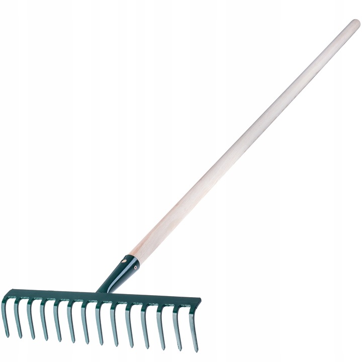 Универсално гребло KADAX, Метал, Дърво, 138x35,5x6 см, Зелено/Бежово