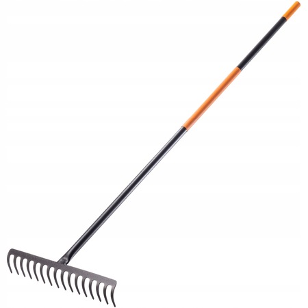 Grebla pentru frunze, Kadax, Metal, 16 dinti, Multicolor - eMAG.ro
