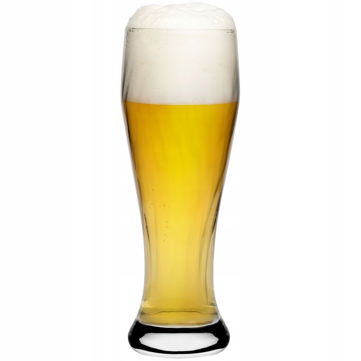 Pahar inalt pentru bere KADAX, 665 ml, transparent, design elegant