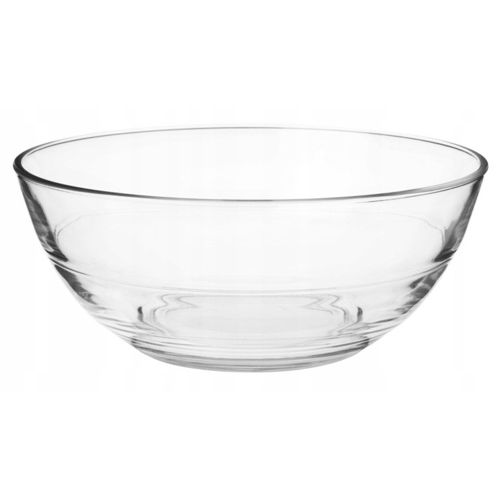 Bol pentru salata, KADAX, Sticla, 20x20x8.3cm, Transparent