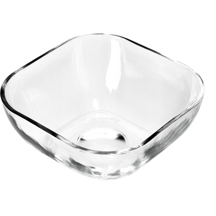 Salatiera, Kadax, Sticla, 7.5 x 13.6 x 5.6 cm, Transparent