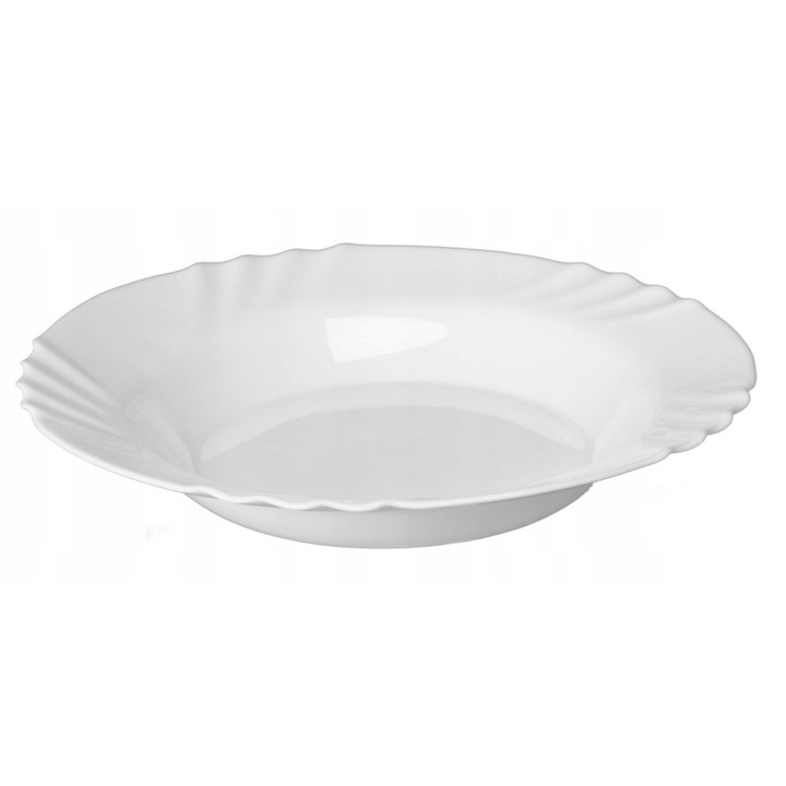 Farfurie adanca pentru supa, alba, 23 cm, 1 buc