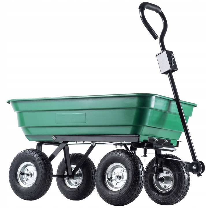 Carucior pentru transport, Kadax, PVC, 300 kg, Verde