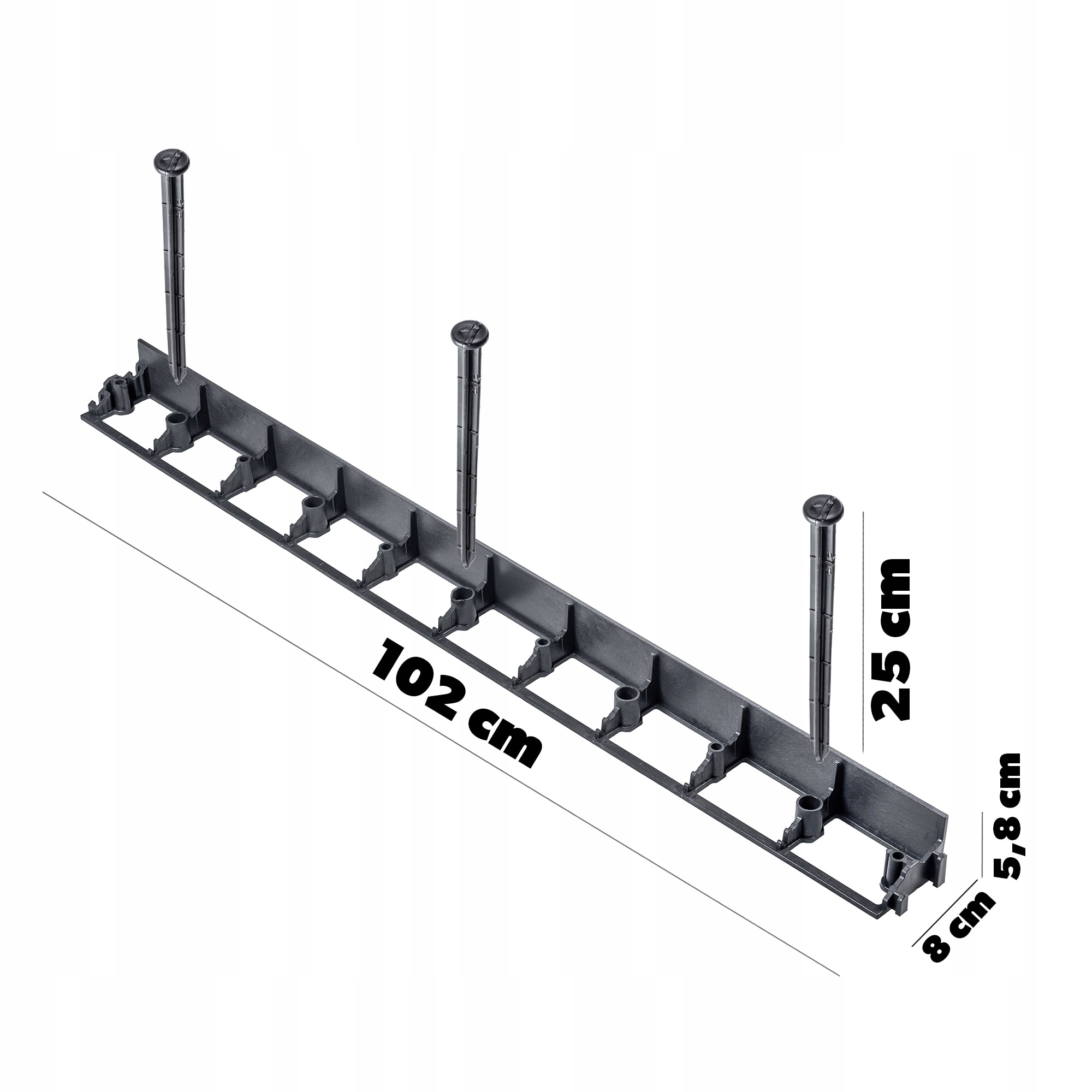 Set 20 X Borduri De Gradina Si 60 X Ancore Pentru Montaj Kadax