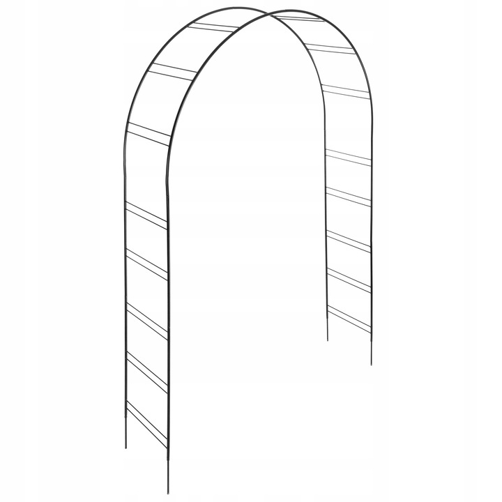 Пергола с градински цветя Кадакс Стомана 255 см