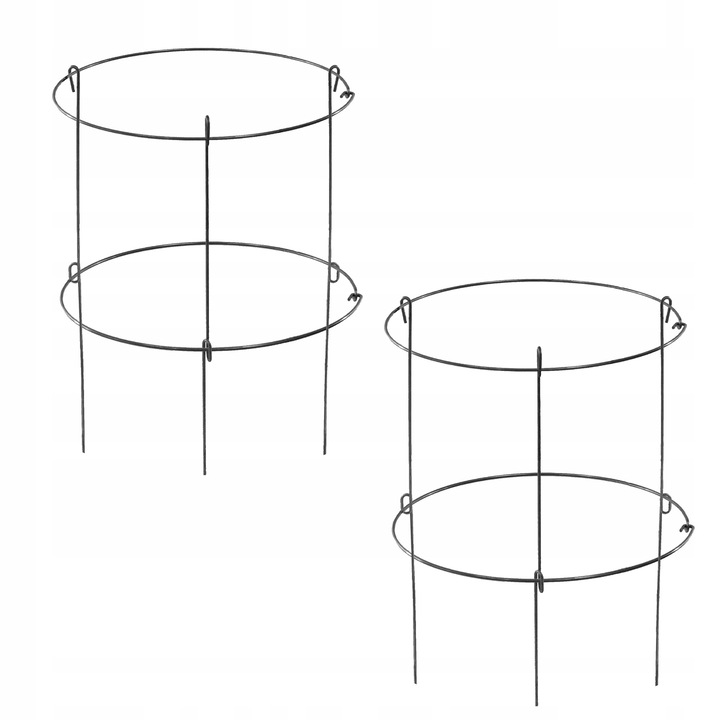 Növénytámasz, Kadax, Acél, 60 cm, Ezüst