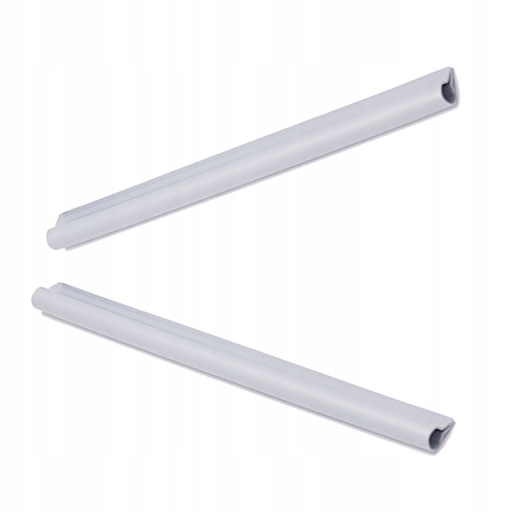 Cleme pentru panouri de gard, Plastic, Gri, 2 buc