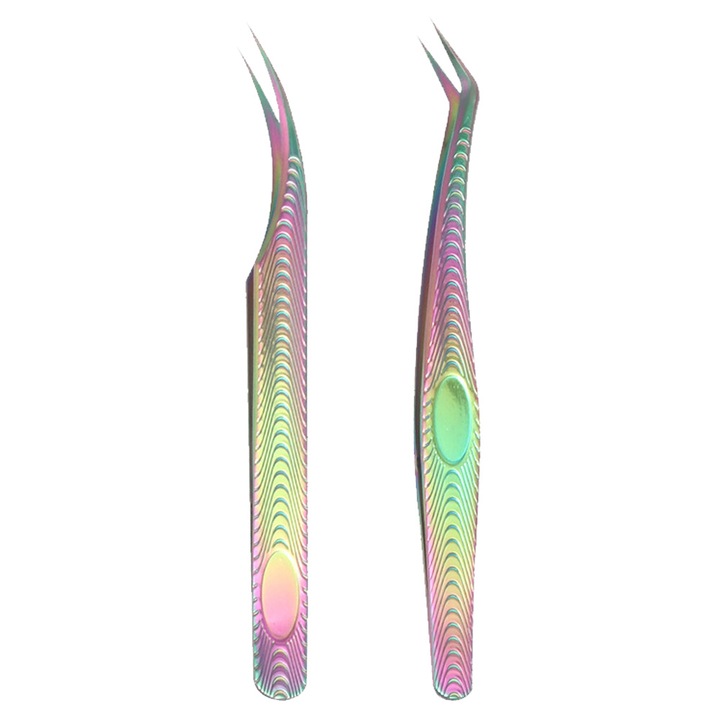 Set 2 Pensete pentru extensii gene, multicolor