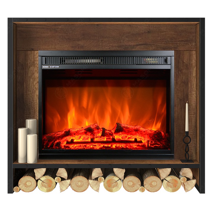 Semineu electric, Masomi, Loft 23 & Loran-23 Color' 1600 W, Baroque, 81*77*30 cm