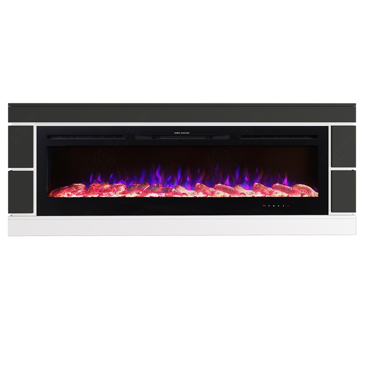 Semineu electric, Masomi, Dante 72 & Adeli-72' 1600 W, Antracit/Alb, 217*82*25 cm