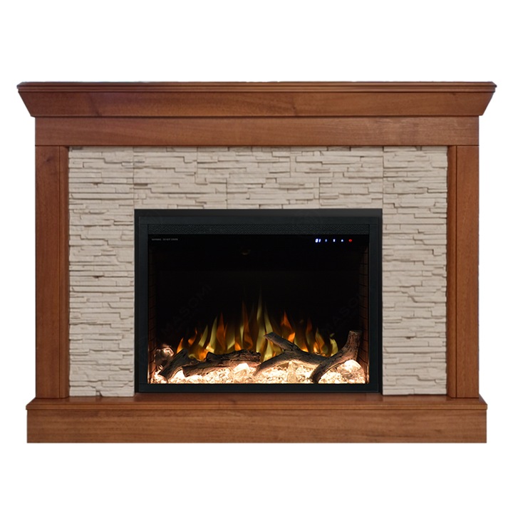 Semineu electric, Masomi, Stone 26 & Bliss-26' 1600 W, Nuc deschis, 124*96*30 cm