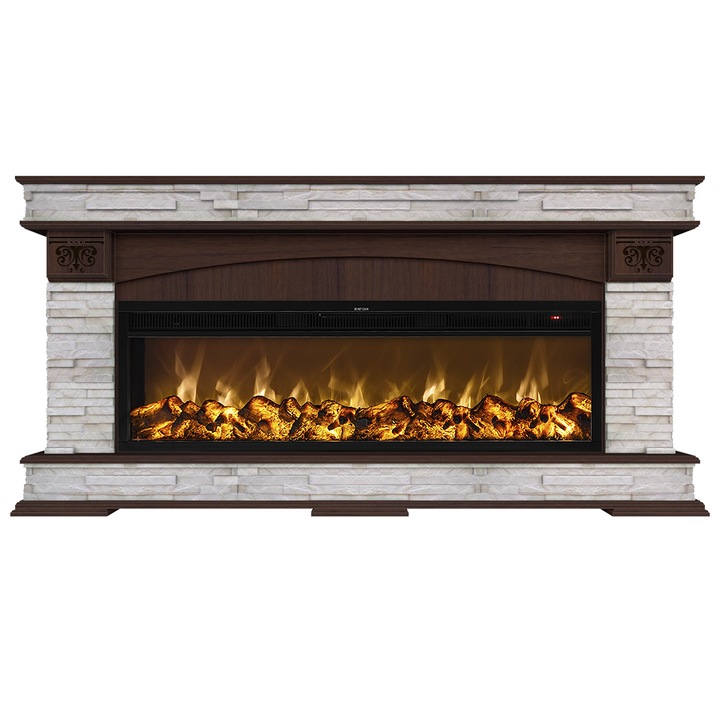 Semineu electric, Masomi, Onyx 50 & Tasmania-50' 1600 W, Nuc negru, 174*85*34 cm