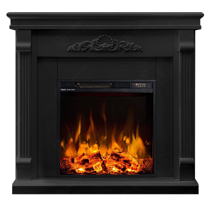 Eлектрическа камина MASOMI, Floris 23 & Frank-20' 1600 W, Графит мат, 103*89*30 cm