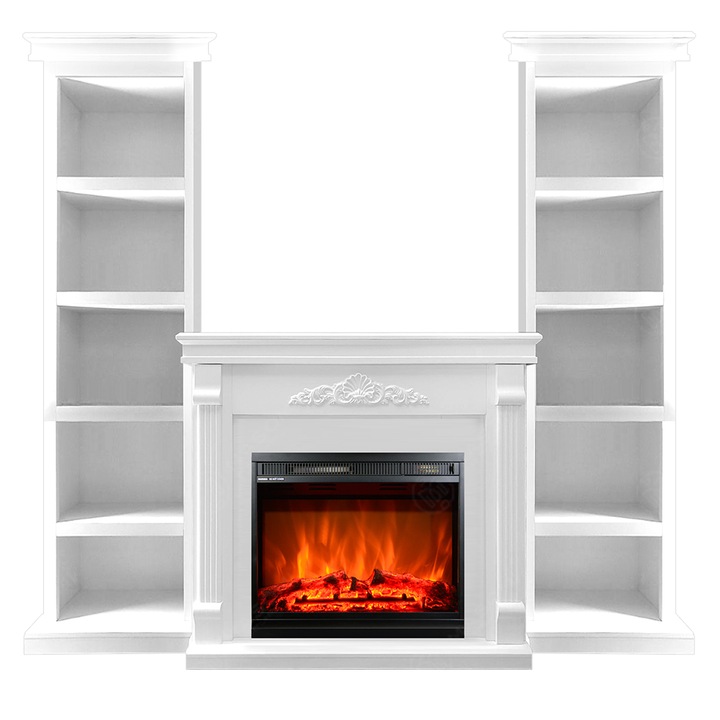 Semineu electric, Masomi, Floris ultra 23 & Loran-23 Color' 1600 W, Supermat alb, 200*182*30 cm