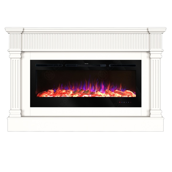 Semineu electric, Masomi, Manhattan 50 & Adeli-50' 1600 W, Alb (ral 9003), 180*116*34 cm