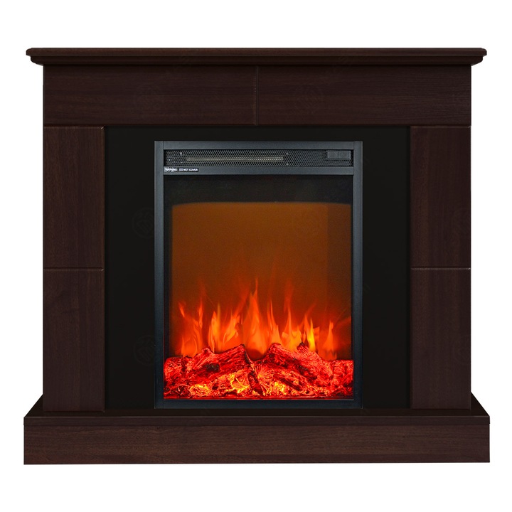 Semineu electric, Masomi, Maxwell 23 & Miriam-18' 1600 W, Nuc negru, 98*88*28 cm