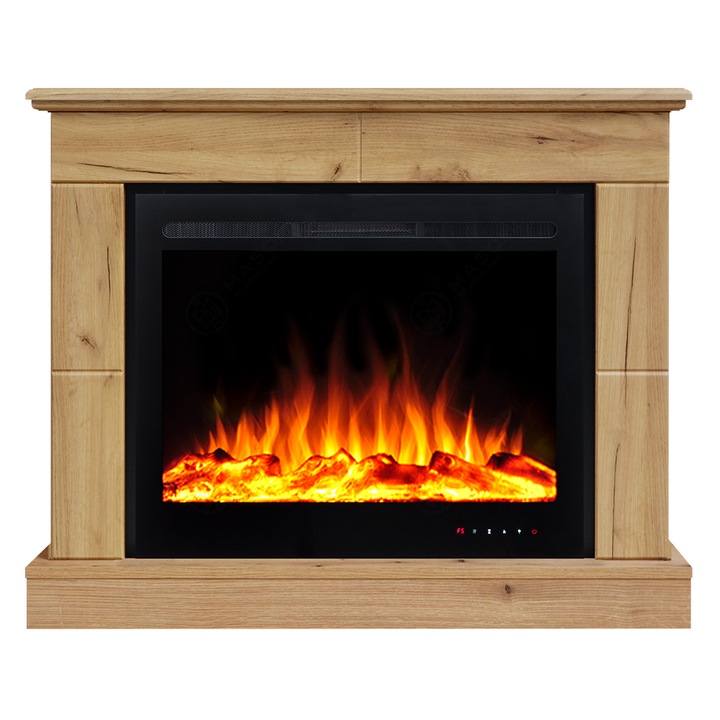 Semineu electric, Masomi, Maxwell 29 & Everest-39' 1600 W, Stejar gold craft, 116*95*30 cm