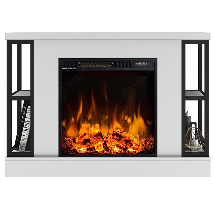 Semineu electric, Masomi, Fusion 23 & Frank-20' 1600 W, Supermat alb, 103*73*23 cm