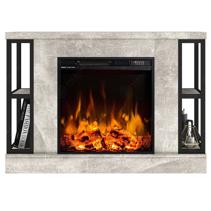 Semineu electric, Masomi, Fusion 23 & Frank-20' 1600 W, Atelier de lumina, 103*73*23 cm