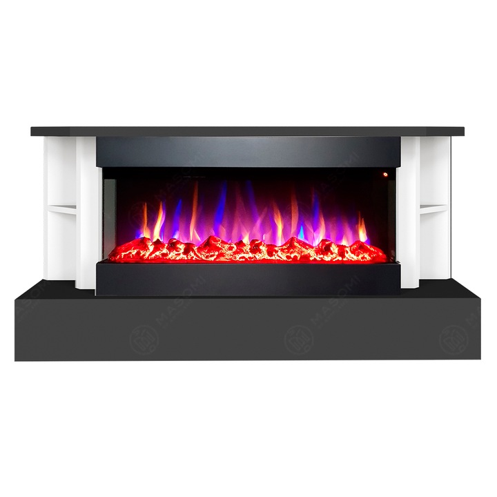 Semineu electric, Masomi, Rafael 36 & Alabama-36' 1600 W, Antracit/Alb, 140*70*30 cm