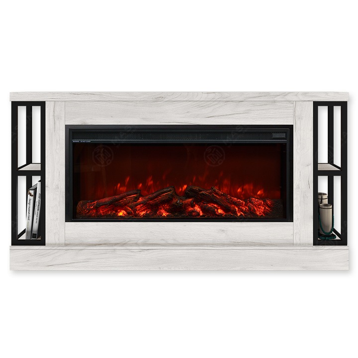 Semineu electric, Masomi, Fusion 35 & Tasmania-35' 1600 W, Stejar alb, 139*73*23 cm