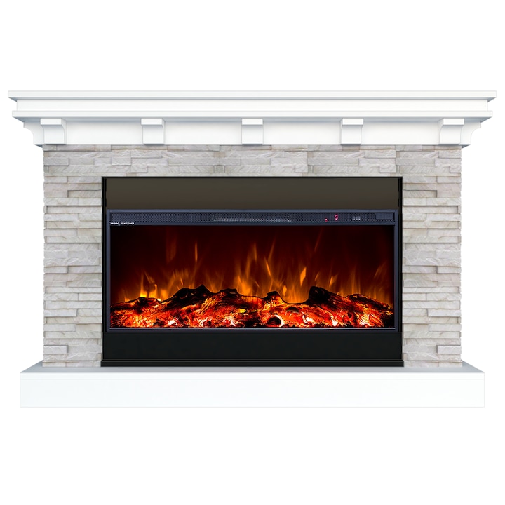 Semineu electric, Masomi, Sheldon 35 & Tasmania-35' 1600 W, Alb, 140*90*35 cm