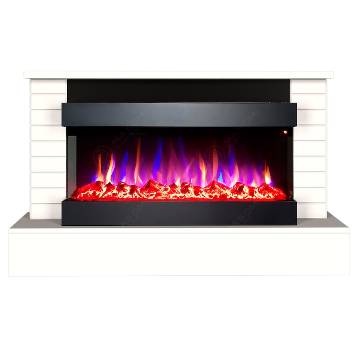 Semineu electric, Masomi, Rubicon 36 & Alabama-36' 1600 W, Alb, 130*80*30 cm