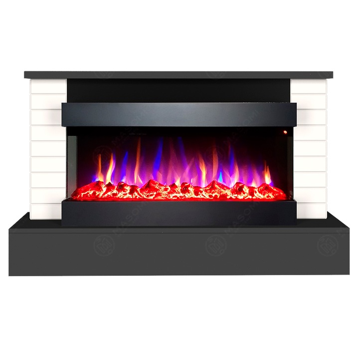 Semineu electric, Masomi, Rubicon 36 & Alabama-36' 1600 W, Antracit/Alb, 130*80*30 cm