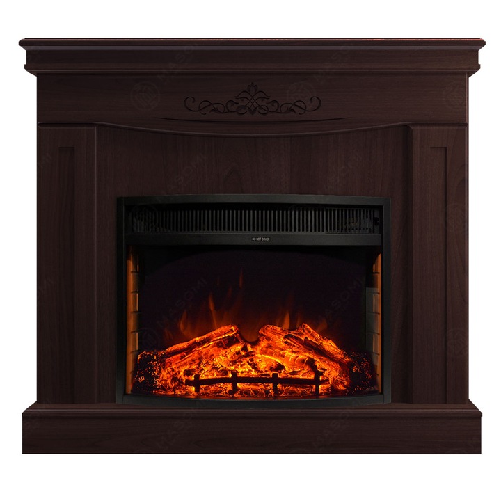 Semineu electric, Masomi, Sweet 26 & Mont blanc-25' 1950 W, Nuc negru, 102*103*28 cm