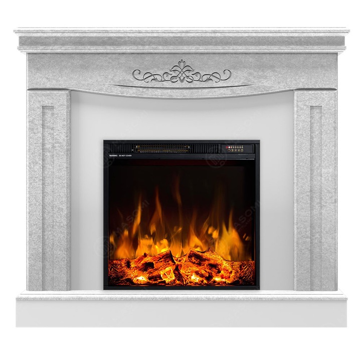 Semineu electric, Masomi, Sweet 26 & Frank-20' 1600 W, Beton de zapada, 102*103*28 cm