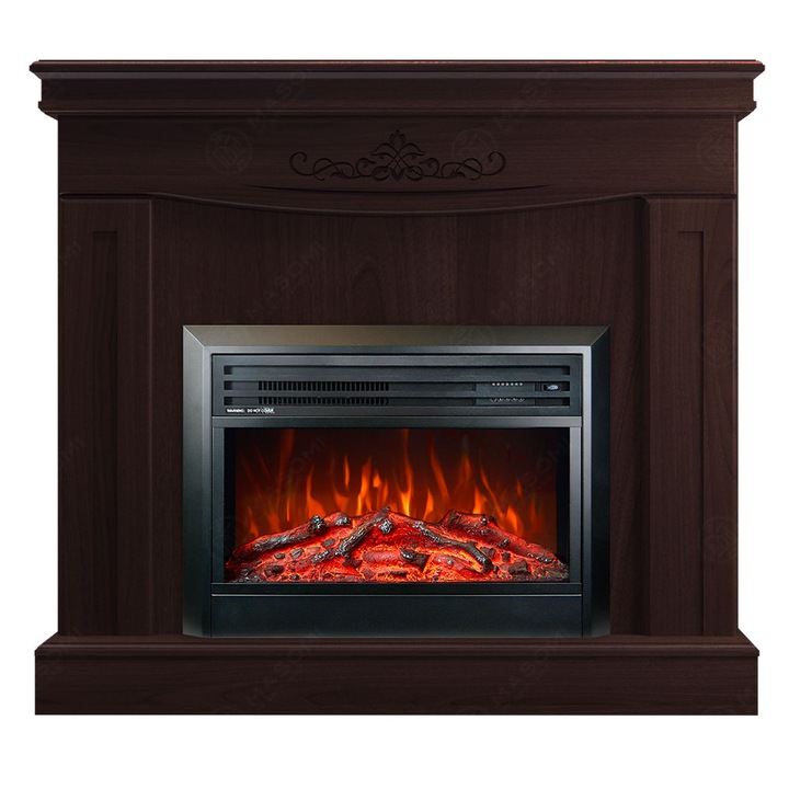 Semineu electric, Masomi, Sweet 26 & Marsel-26' 1600 W, Nuc negru, 102*103*28 cm