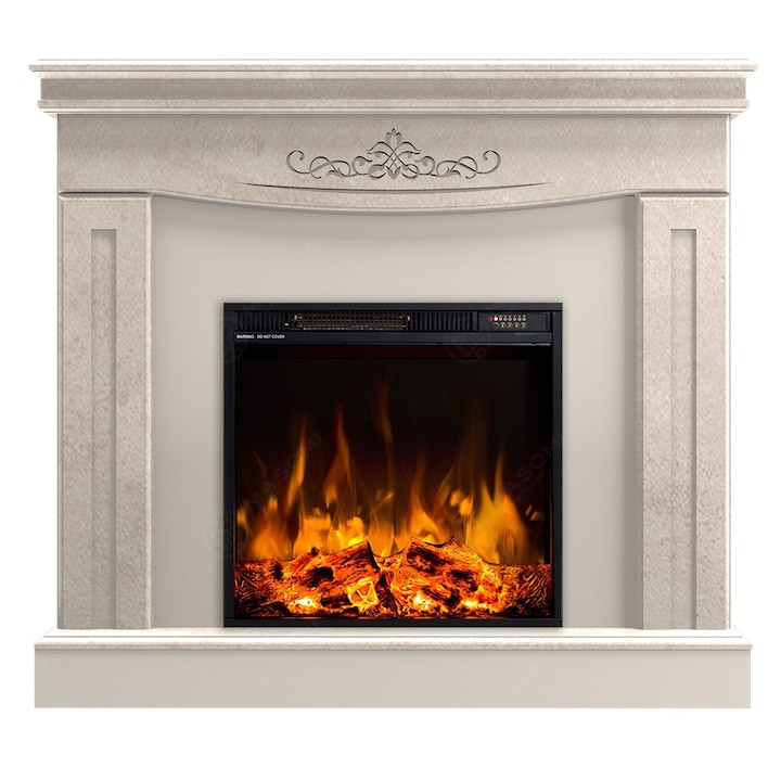 Semineu electric, Masomi, Sweet 26 & Frank-20' 1600 W, Beton bej, 102*103*28 cm