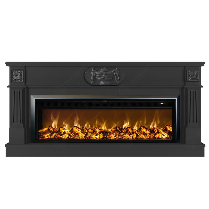 Semineu electric, Masomi, Verona 50 & Tasmania-50' 1600 W, Grafit mat, 177*84*30 cm